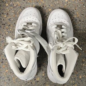 Women’s White Nike AirForce 1 Hi Tops